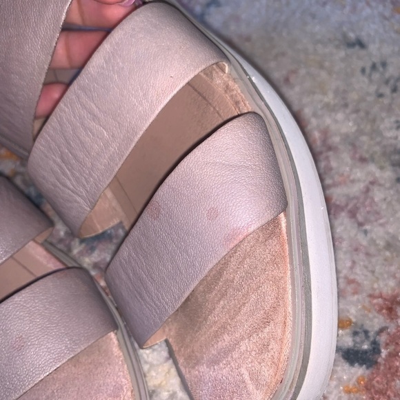 Vionic Orthopedic Keomi Tan Leather Multi-Strap Sling Back Sandals Size 7 Used - Picture 3 of 7
